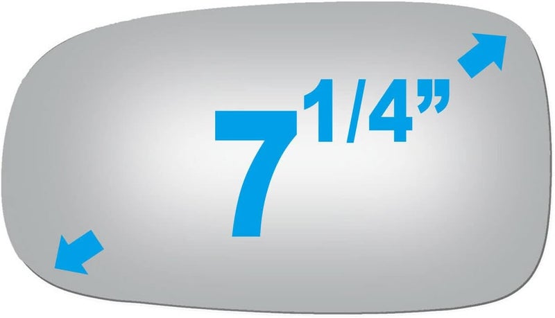 Adanz Mirror Glass fit for 2003-2011 Saab 9-3 2003-2009 Saab 9-5 2010-2011 Saab 9-3X Driver Left Side LH Non Heated With Adhesives - Image 3